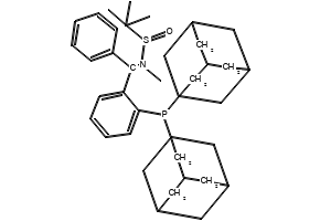 [S(R)]-N-[(S)-[2-(Diadamantanphosphino)phenyl]phenylmethyl]-N,2-dimethyl-2-propanesulfinamide structure, CAS 2413724-69-1