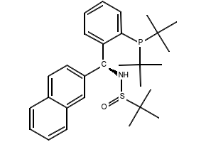 [S(R)]-N-[(S)-[2-(Di-tert-butylphosphino)phenyl[(2-naphthalenyl)methyl]-2-methyl-2-propanesulfinamide structure, CAS 2565792-62-1