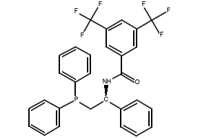 N-[(1S)-2-(Diphenylphosphino)-1-phenylethyl]-3,5-bis(trifluoromethyl)-benzamide structure, CAS 1853342-57-0