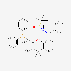 [S(R)]-N-[(R)-[5-(Diphenylphosphino)-9,9-dimethyl-9H-xanthen-4-yl]phenylmethyl]-N,2-dimethyl-2-propanesulfinamide structure, CAS 2A-2194207