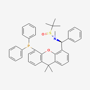 [S(R)]-N-[(S)-[5-(Diphenylphosphino)-9,9-dimethyl-9H-xanthen-4-yl]phenylmethyl]-N,2-dimethyl-2-propanesulfinamide structure, CAS 2A-2194208