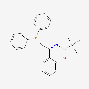 [S(R)]-N-[(1R)-2-(Diphenylphosphino)-1-phenylethyl]-N,2-dimethyl-2-propanesulfinamide structure, CAS 2A-2194210