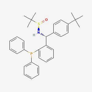 [S(R)]-N-[(R)-(4-(tert-Butyl)phenyl)[2-(diphenylphosphino)phenyl]methyl]-2-methyl-2-propanesulfinamide structure, CAS 2A-2194216