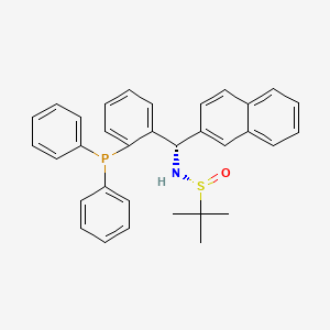 [S(R)]-N-[(S)-[2-(Diphenylphosphino)phenyl](2-naphthalenyl)methyl]-2-methyl-2-propanesulfinamide structure, CAS 2A-2194217
