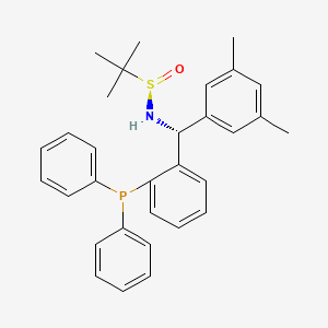 [S(R)]-N-[(R)-(3,5-Dimethylphenyl)[2-(diphenylphosphino)phenyl]methyl]-2-methyl-2-propanesulfinamide structure, CAS 2A-2194222