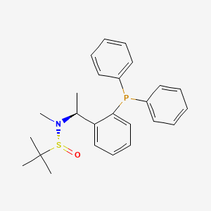 [S(R)]-N-[(1S)-1-[2-(Diphenylphosphino)phenyl]ethyl]-N,2-dimethyl-2-propanesulfinamide structure, CAS 2A-2194225
