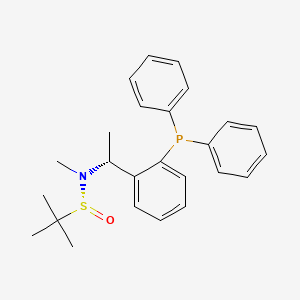 [S(R)]-N-[(1R)-1-[2-(Diphenylphosphino)phenyl]ethyl]-N,2-dimethyl-2-propanesulfinamide structure, CAS 2A-2194226