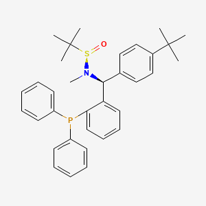 [S(R)]-N-[(S)-(4-(tert-Butyl)phenyl)[2-(diphenylphosphino)phenyl]methyl]-N,2-dimethyl-2-propanesulfinamide structure, CAS 2A-2194230