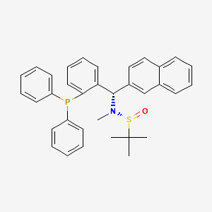 [S(R)]-N-[(S)-[2-(Diphenylphosphino)phenyl](2-naphthalenyl)methyl]-N,2-dimethyl-2-propanesulfinamide structure, CAS 2A-2194232