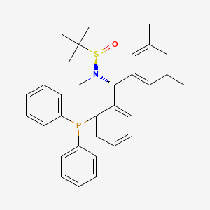 [S(R)]-N-[(R)-(3,5-Dimethylphenyl)[2-(diphenylphosphino)phenyl]methyl]-N,2-dimethyl-2-propanesulfinamide structure, CAS 2A-2194237