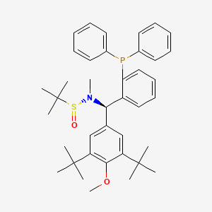 [S(R)]-N-[(R)-[3,5-Bis(1,1-dimethylethyl)-4-methoxyphenyl][2-(diphenylphosphino)phenyl]methyl]-N,2-dimethyl-2-propanesulfinamide structure, CAS 2A-2194239