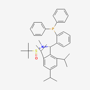 [S(R)]-N-((S)-(2-(Diphenylphosphino)phenyl)(2,4,6-triisopropylphenyl)methyl)-N,2-dimethyl-2-propanesulfinamide structure, CAS 2A-2194242