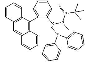 [S(R)]-N-[(1S)-1-[2-(Dicyclohexylphosphino)phenyl]ethyl]-N,2-dimethyl-2-propanesulfinamide structure, CAS 2253984-97-1