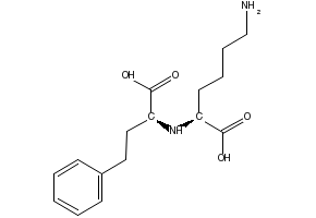 N2-(S)-1-Carboxy-3-phenylpropyl-L-lysine structure, CAS 138247-43-5
