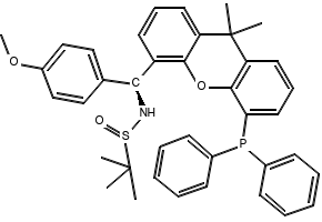 [S(R)]-N-[(S)-(2-methylphenyl)[5-(diphenylphosphino)-9,9-dimethyl-9H-xanthen-4-yl]methyl]-2-methyl-2-propanesulfinamide structure, CAS 2374225-98-4