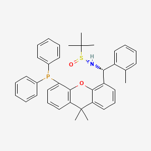 [S(R)]-N-[(R)-(2-methylphenyl)[5-(diphenylphosphino)-9,9-dimethyl-9H-xanthen-4-yl]methyl]-2-methyl-2-propanesulfinamide structure, CAS 2A-2194375