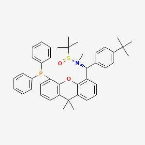 [S(R)]-N-[(R)-[4-(1,1-Dimethylethyl)phenyl][5-(diphenylphosphino)-9,9-dimethyl-9H-xanthen-4-yl]methyl]-N,2-dimethyl-2-propanesulfinamide structure, CAS 2A-2194378