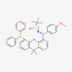 [S(R)]-N-[(R)-(4-Methoxyphenyl)[5-(diphenylphosphino)-9,9-dimethyl-9H-xanthen-4-yl]methyl]-N,2-dimethyl-2-propanesulfinamide structure, CAS 2A-2194379