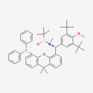 [S(R)]-N-[(R)-[3,5-Di-tert-butyl-4-methoxyphenyl][5-(diphenylphosphino)-9,9-dimethyl-9H-xanthen-4-yl]methyl]-N,2-dimethyl-2-propanesulfinamide structure, CAS 2A-2194390