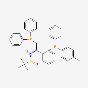 [S(R)]-N-((S)-1-(2-(di-p-tolylphosphanyl)phenyl)-2-(diphenylphosphanyl)ethyl)-2-methylpropane-2-sulfinamide structure, CAS 2A-2194401