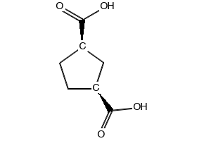 (1S,3R)-cyclopentane-1,3-dicarboxylic acid structure, CAS 876-05-1