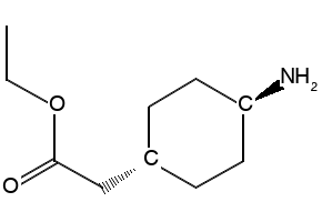 Cyclohexaneacetic acid,4-aMino-,ethyl ester,trans- structure, CAS 76308-28-6