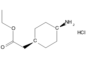 Ethyl cis-4-Amino-cyclohexaneacetate HCl structure, CAS 76308-13-9