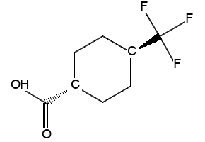 TRANS-4-(TRIFLUOROMETHYL)CYCLOHEXANECARBOXYLIC ACID structure, CAS 133261-33-3