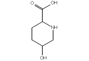 5-hydroxypipecolic acid structure, CAS 13096-31-6