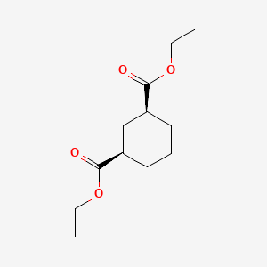 cis-1,3-Cyclohexanedicarboxylic acid diethyl ester structure, CAS 62059-56-7