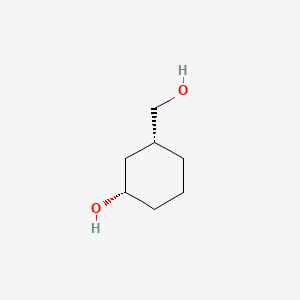 Cyclohexanemethanol, 3-hydroxy-, (1R,3S)-rel- structure, CAS 15753-48-7