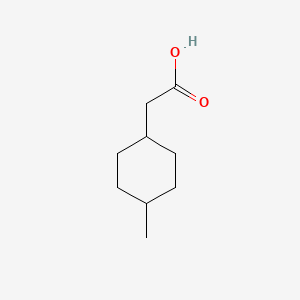 4-METHYLCYCLOHEXANEACETIC ACID structure, CAS 6603-71-0