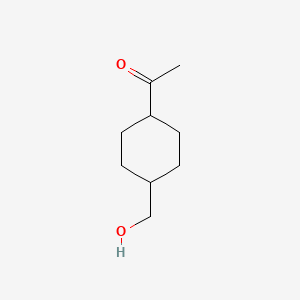 4-acetylcyclohexanemethanol structure, CAS 1822776-90-8