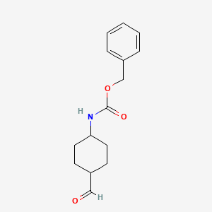trans-4-(BenzyloxycarbonylaMino)cyclohexanecarboxaldehyde structure, CAS 412357-50-7