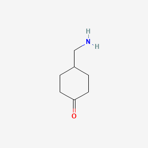 4-(aminomethyl)cyclohexanone structure, CAS 934475-93-1