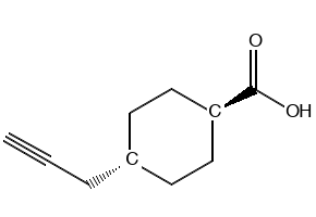 Cyclohexanecarboxylic acid, 4-(2-methylpropoxy)-,trans- structure, CAS 1394339-15-1