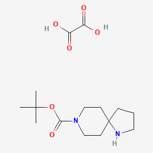 8-Boc-1,8-diazaspiro[4.5]decane heMioxalate structure, CAS 1408075-17-1