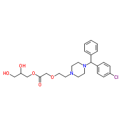 Cetirizine Glycerol Ester structure, CAS 1243652-36-9