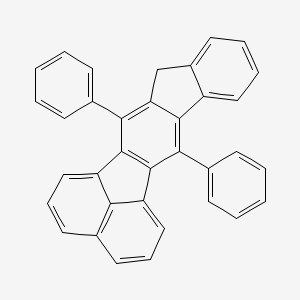 12H-Indeno[1,2-k]fluoranthene, 7,13-diphenyl- structure, CAS 64465-18-5