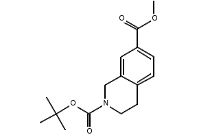 2-tert-Butyl 7-methyl 3,4-dihydroisoquinoline-2,7(1H)-dicarboxylate structure, CAS 960305-54-8