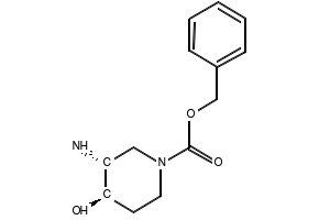 (3r,4r)-1-benzyl-4-hydroxy-3-pyrrolidinemethanol structure, CAS 253129-03-2