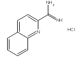 quinoline-2-carboxiMidaMide hydrochloride structure, CAS 110177-05-4