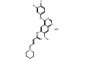 (E)-N-(4-((3-Chloro-4-fluorophenyl)amino)-7-methoxyquinazolin-6-yl)-4-(dimethylamino)but-2-enamide structure, CAS 1245555-42-3