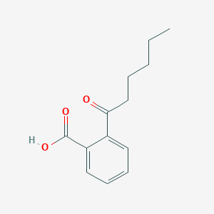 2-hexanoylbenzoic acid structure, CAS 857538-11-5