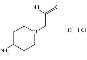 2-(4-Aminopiperidin-1-yl)acetamide dihydrochloride, structure, CAS 882562-51-8