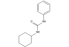 1-Cyclohexyl-3-phenyl urea structure, CAS 886-59-9