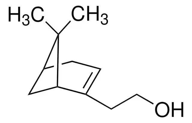6,6-DIMETHYLBICYCLO(3.1.1)HEPT-2-ENE-2-ETHANOL structure, CAS 35836-73-8