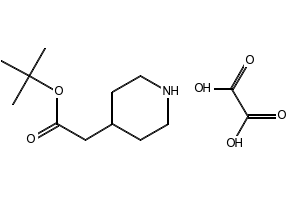 tert-butyl 2-(piperidin-4-yl)acetate oxalate structure, CAS 1360438-13-6