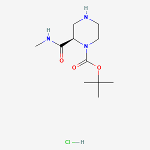 (R) 1-Boc-2-(MethylcarbaMoyl)piperazine-HCl structure, CAS 1217826-94-2