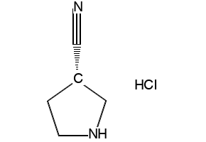 3-Pyrrolidinecarbonitrile, hydrochloride (1:1), (3S)- structure, CAS 1153950-49-2